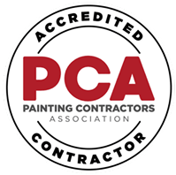 PCA Accredited Contractor logo representing Funky Painting's professional affiliation in the painting services industry.